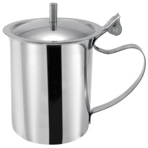 Winco SCT-10 Stainless Steel 10 oz. Server/Creamer with Cover