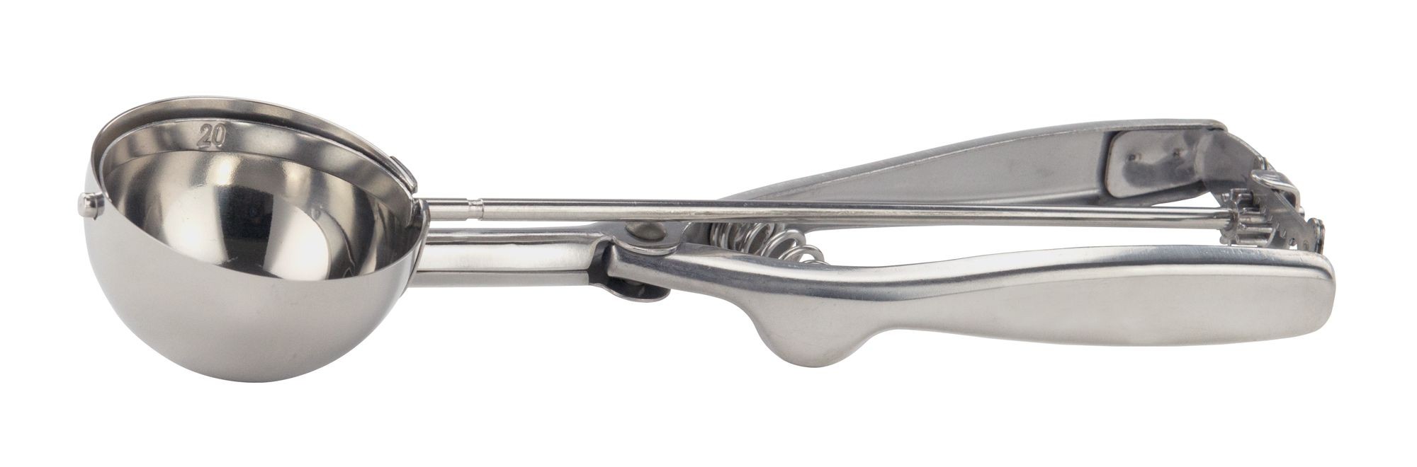 Winco ISS-20 Stainless Steel 2-1/2 oz. Disher/Portioner, Size 20