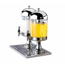 TableCraft 72 Stainless Steel 2.1 Gallon Double Beverage Dispenser
