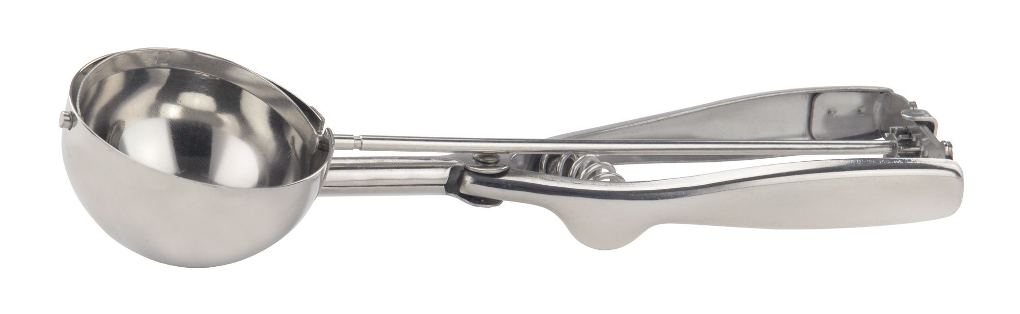 Winco ISS-12 Stainless Steel 3-1/4 oz. Disher/Portioner, Size 12