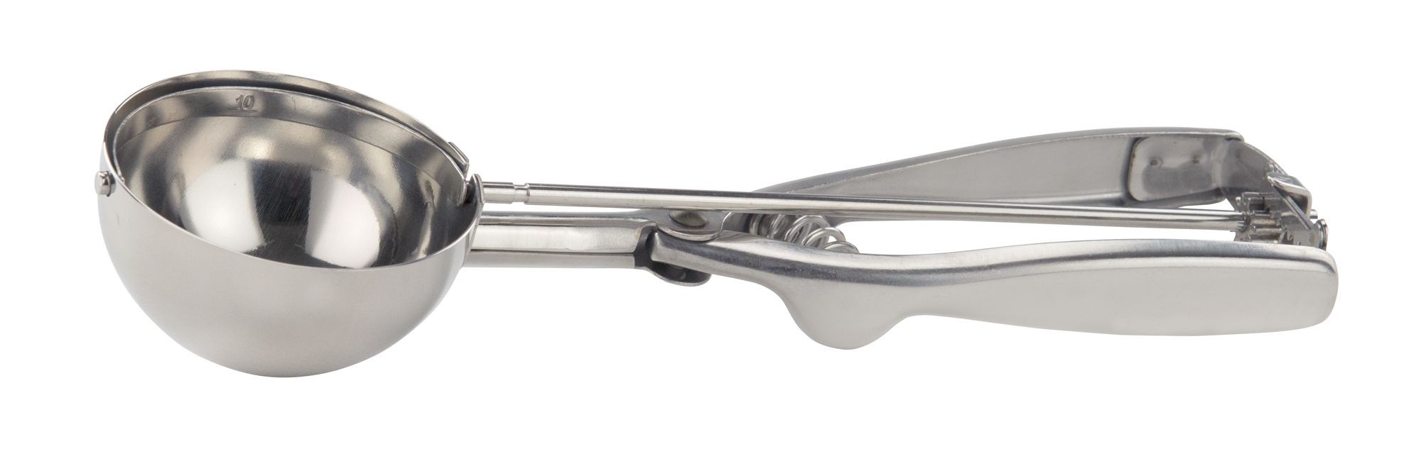 Winco ISS-10 Stainless Steel 3-3/4 oz. Disher/Portioner, Size 10