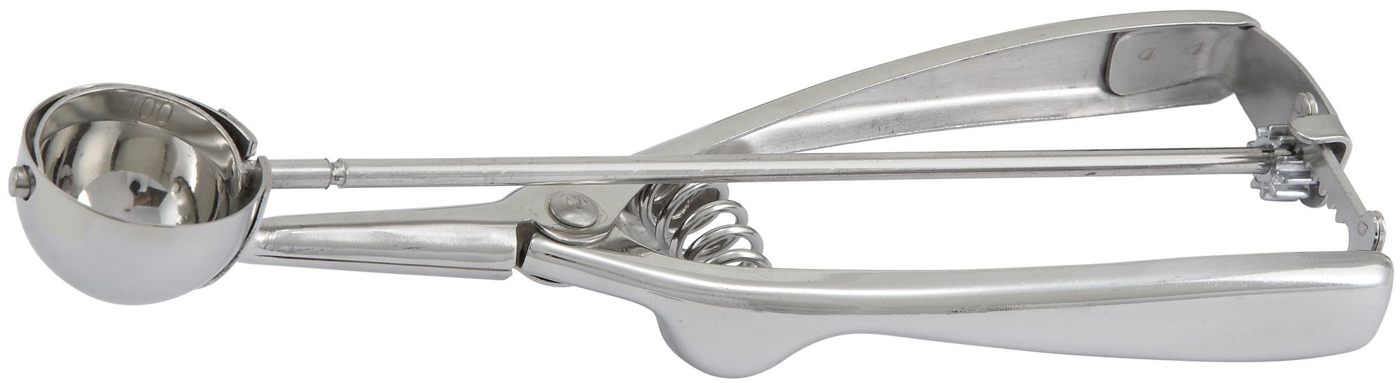 Winco ISS-100 Stainless Steel 3/8 oz. Disher/Portioner, Size 100