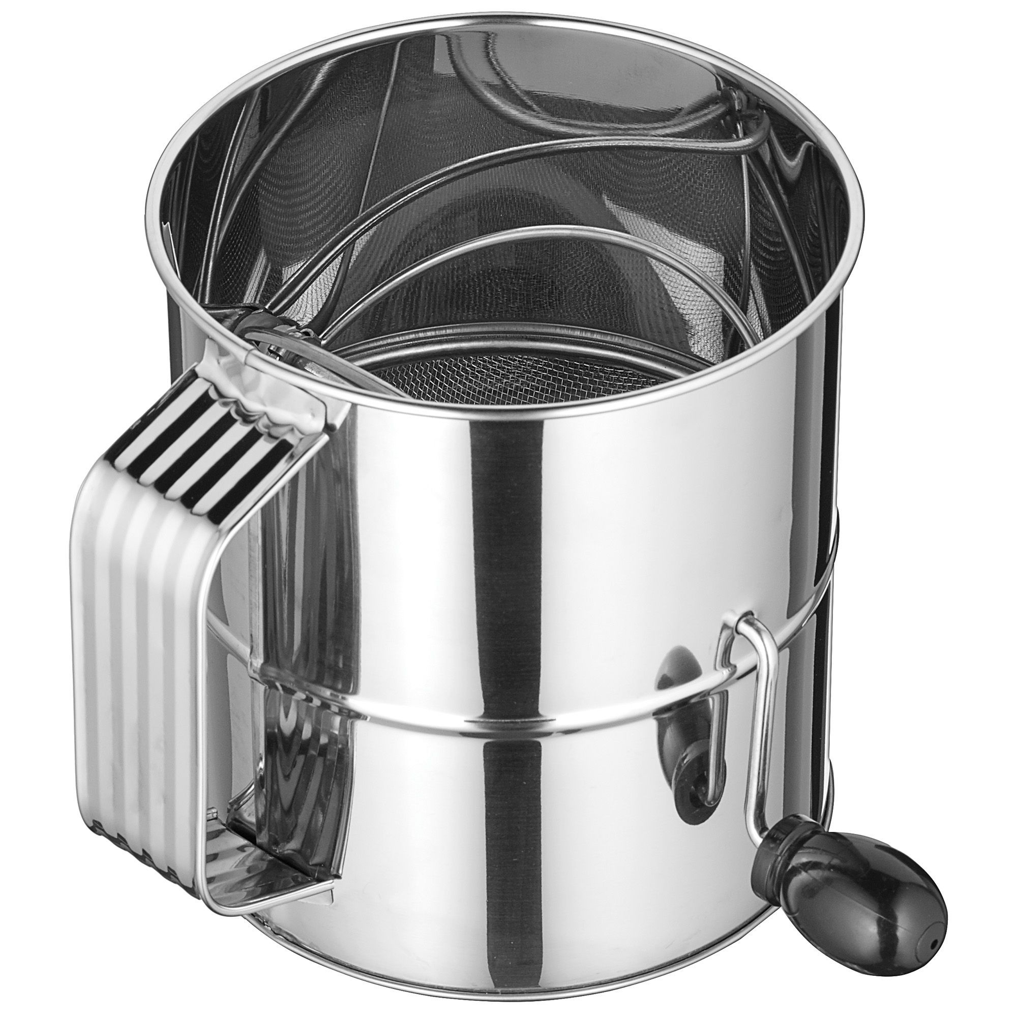 Winco RFS-8 Stainless Steel 8-Cup Rotary Sifter