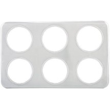 Winco ADP-444 Stainless Steel Adapter Plate with Six 4-3/4&quot; Holes