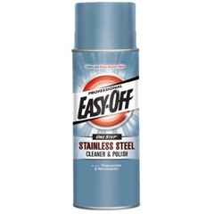 Easy Off Stainless Steel Cleaner and Polish, Liquid, 17 oz. Aerosol Can