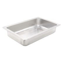 Winco C-WPF Full Size Stainless Steel Dripless Water Pan 4&quot; Deep