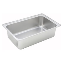 Winco C-WPF6 Full Size Stainless Steel Dripless Water Pan 6&quot; Deep