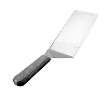 Franklin Machine Products  137-1052 Stainless Steel Hamburger Turner with Wood Handle 16"