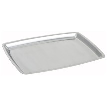 Winco SIZ-11B Stainless Steel Oblong Sizzling Platter Only, 11&quot;