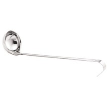 TableCraft 4703 Stainless Steel One-Piece 3 oz. Ladle 13&quot;