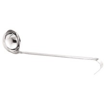 TableCraft 4704 Stainless Steel One-Piece 4 oz. Ladle 14&quot;