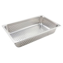 Winco SPFP4 Stainless Steel Perforated Full-Size Steam Table Pan 4&quot; Deep