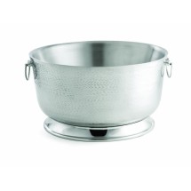 TableCraft BTB2111 Stainless Steel Round Beverage Tub with Base 21&quot; Dia. x 11&quot;