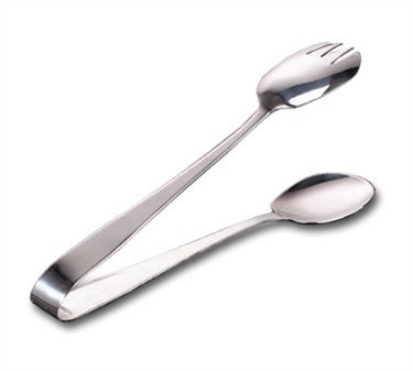 TableCraft 4404 Stainless Steel Spoon/Fork Tong 9"