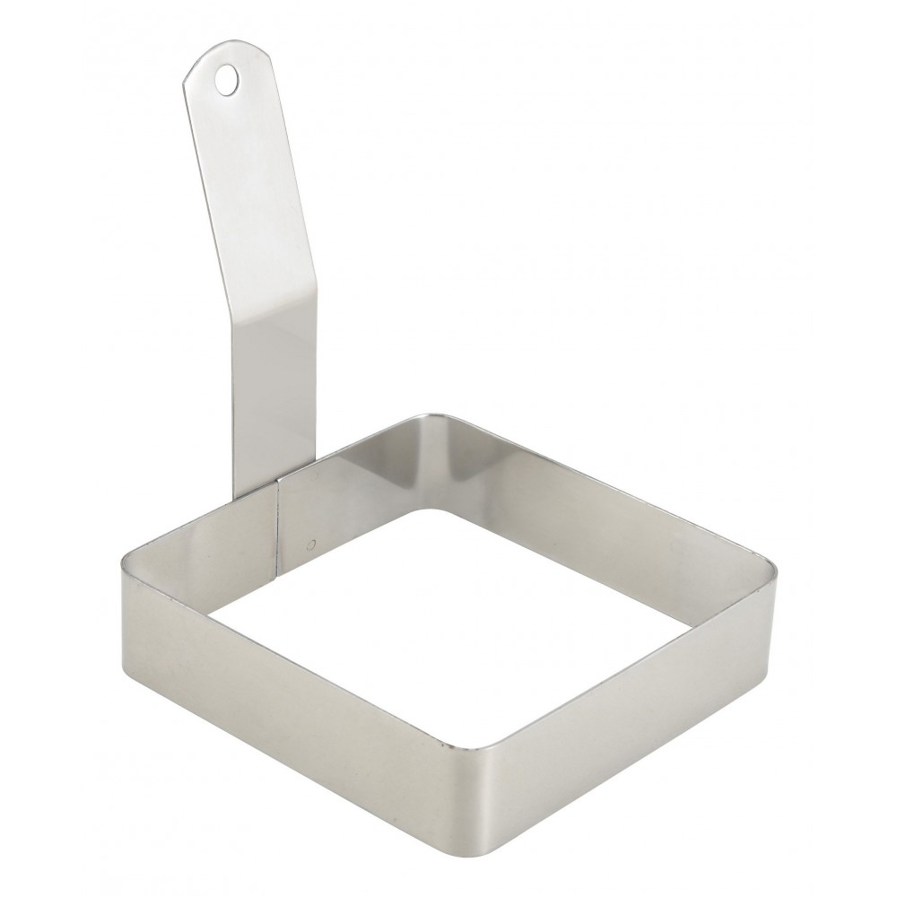 Winco EGRS-44 Stainless Steel Square Egg Ring 4 x 4
