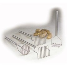 TableCraft 7412 Stainless Steel Square Potato Masher 12&quot;