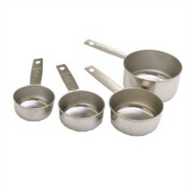 Stainless Steel Standard Measuring Cup Set 1/4, 1/3, 1/2 and 1 Cup