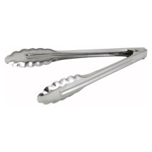 Winco UT-9LT Stainless Steel Utility Tong 9-1/2&quot;