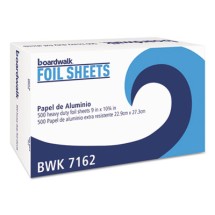 Standard Aluminum Foil Pop-Up Sheets, 9" x 10 3/4", 500/Box, 6 Boxes/Carton