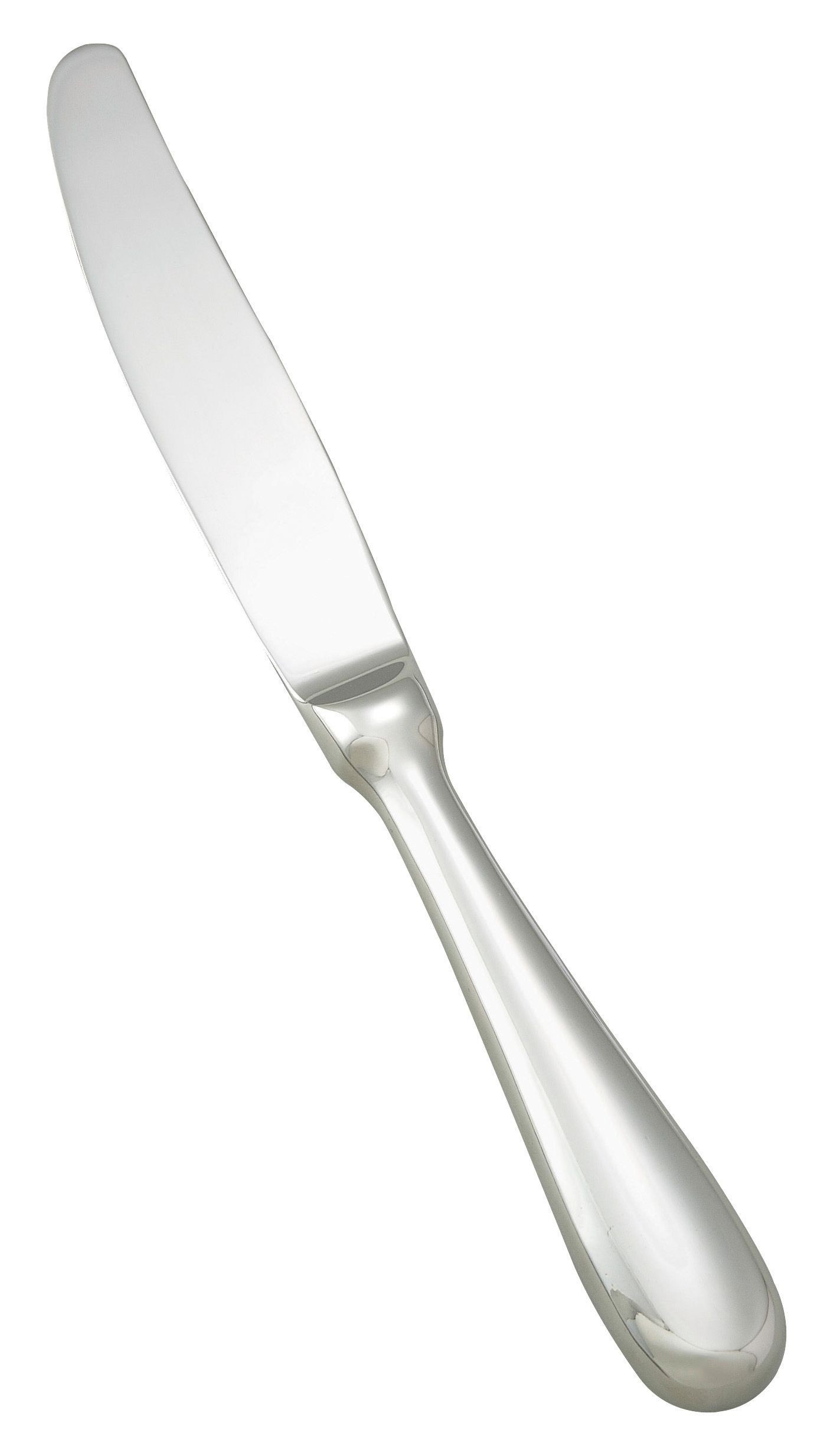 Winco 0034-15 Stanford Extra Heavy Stainless Steel Hollow Handle Dinner Knife (12/Pack)