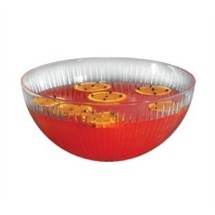 TableCraft 18914 Crysalware Starburst 10 Qt. Plastic Punch Bowl