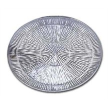 TableCraft 1818C Crystalware Round Starburst Design Tray 18"