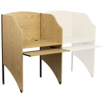 Flash Furniture MT-M6201-OAK-GG Starter Study Carrel/Oak Finish