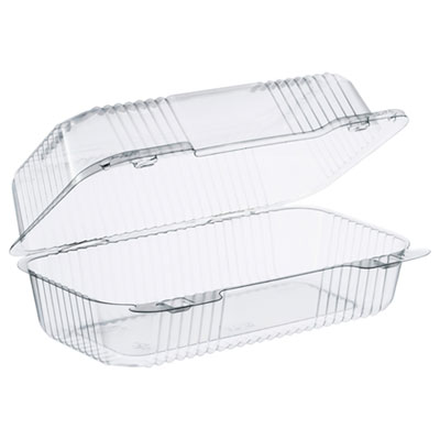 StayLock Clear Hinged Lid Containers, 5.4 x 9 x 3.5, Clear, 250/Carton