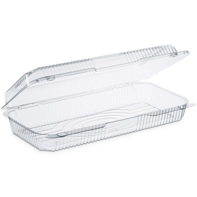StayLock Clear Hinged Lid Containers, 50.2 oz, 6.8w x 13.4l x 2.6h, 200/Carton
