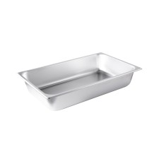 CAC China STPF-S25-4 Full Size 25-Gauge Stainless Steel Steam Pan, 4&quot; Deep