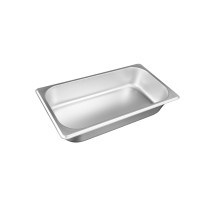 CAC China STPT-S25-2 1/3 Size 25-Gauge Stainless Steel Steam Pan, 2-1/2&quot; Deep