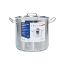CAC China STKP-16 Stainless Steel Stock Pot with Lid 16 Qt.