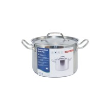 CAC China STKP-8 Stainless Steel Stock Pot with Lid 8 Qt.