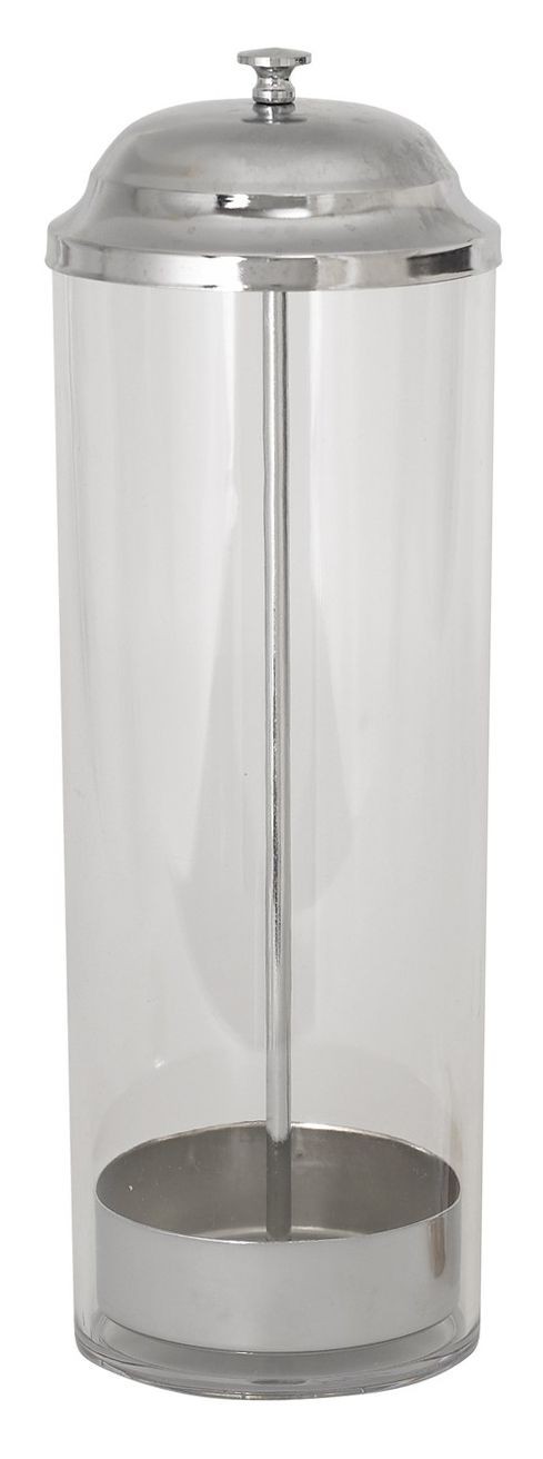 Winco SDP-3 Straw Dispenser 3 3/8" Dia x 10 3/4"H