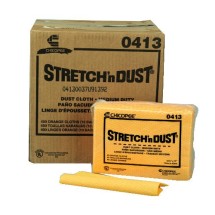Stretch 'N Dust Dusters Cloth, 23-1/4 x 24, Orange/Yellow