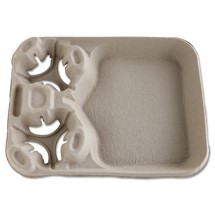 Chinet StrongHolder Molded Fiber Cup/Food Trays, 8-44oz, 2-Cup Capacity, 100/Carton