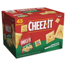 Sunshine Cheez-it Crackers, White Cheddar,1.5 oz Bags, 45/Carton