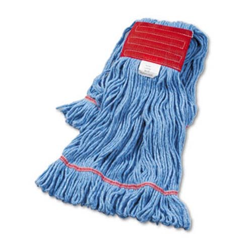 Super Loop Wet Mop Head, Cotton/Synthetic, Large Size, Blue