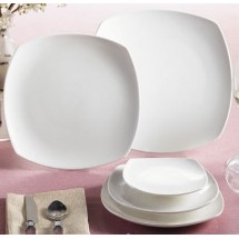 CAC China COP-SQ20 Coupe Porcelain Square Plate 11-1/4&quot;