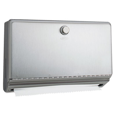 Surface-Mounted Paper Towel Dispenser, Stainless Steel, 10 3/4 x 4 x 7 1/8