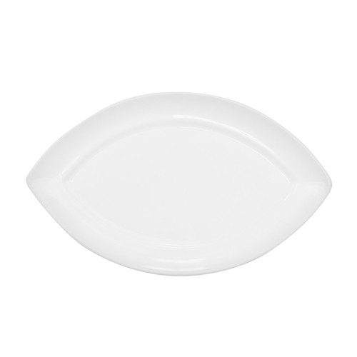 CAC China RCN-SW9 Clinton Rolled Edge Swallow Platter, 9" x 5 3/8"