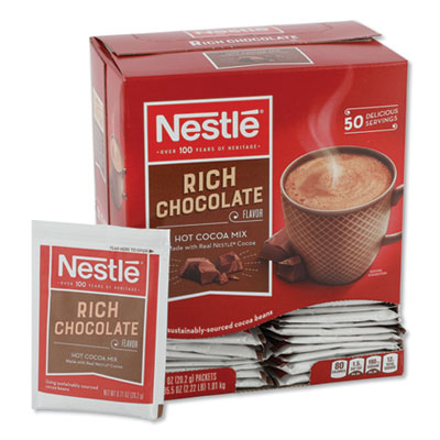 Swiiss Miss Hot Cocoa Mix, Rich Chocolate, .71 oz., 50/Box
