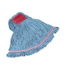 Swinger Loop Wet Mop Heads, Cotton/Synthetic, Blue, Large