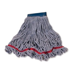 Swinger Loop Wet Mop Heads, Cotton/Synthetic, Blue, X-Large