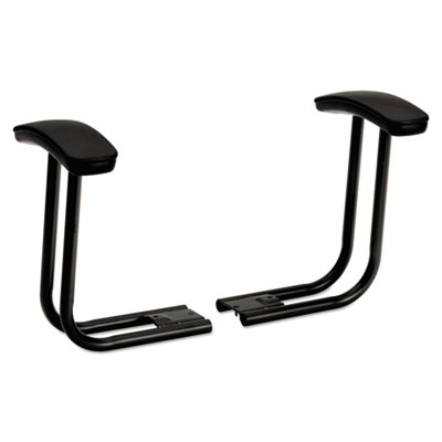HON Black T-Arms for ComforTask Series Swivel Task Chairs