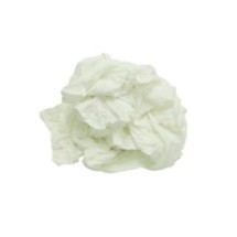 T-Shirt Rags, Bleached White, 25 Pounds/Bag