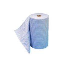 TOUGHWORKS Four-Ply Nylon Scrim Wipers, Roll, Nonperforated, White, 9 3/4 x 275'