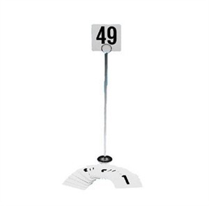 Johnson-Rose 4138 Table Number Card Holder with Chrome-Plated Base 18"