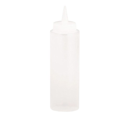 TableCraft 108C-1 Squeeze Bottle 8 oz. Natural Cone Tip