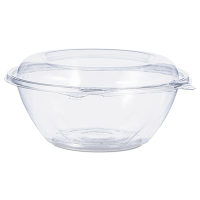 Tamper-Resistant, Tamper-Evident Bowls with Dome Lid, 24 oz, Clear, 150/Carton